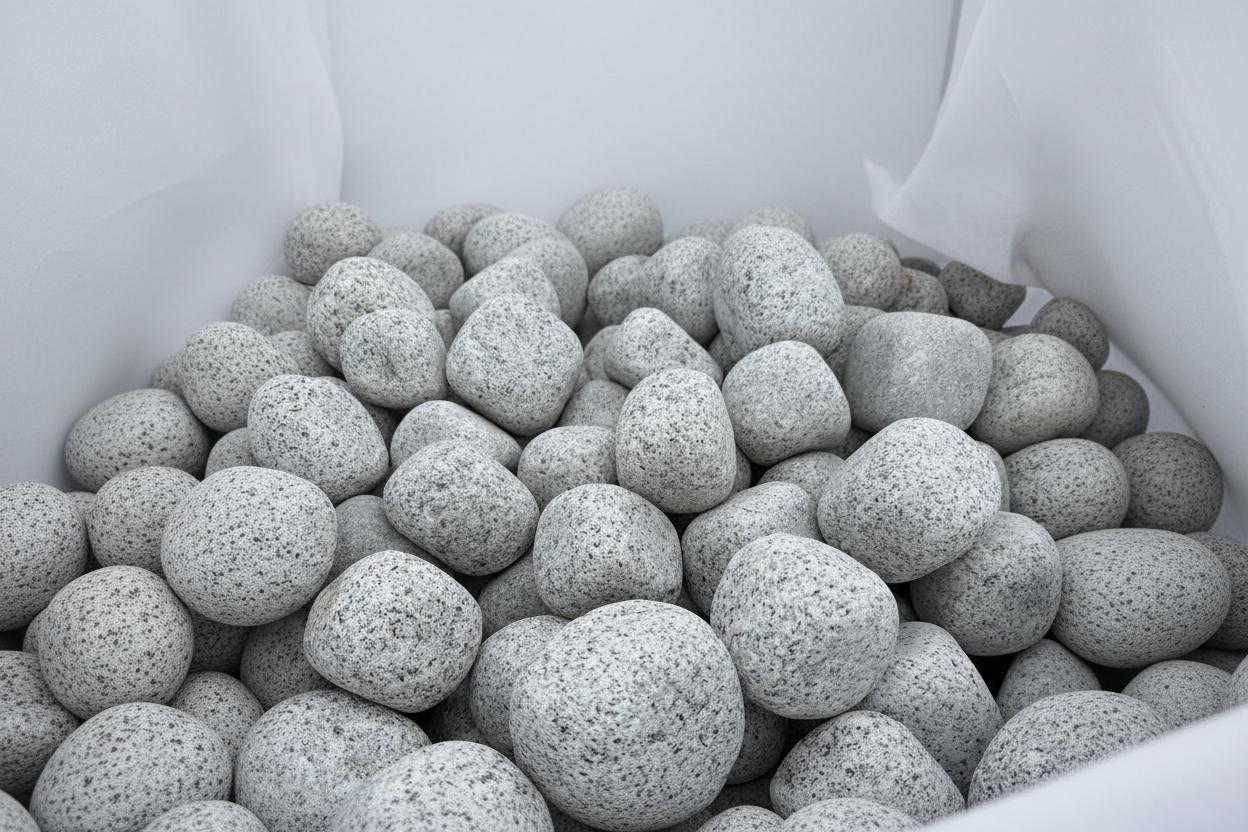 Gros galet granit bleu