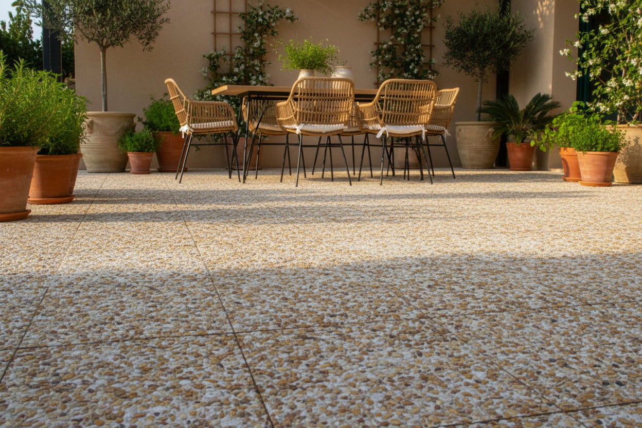 Pavimento garbancillo – Terrazos Ruiz - Vetonek