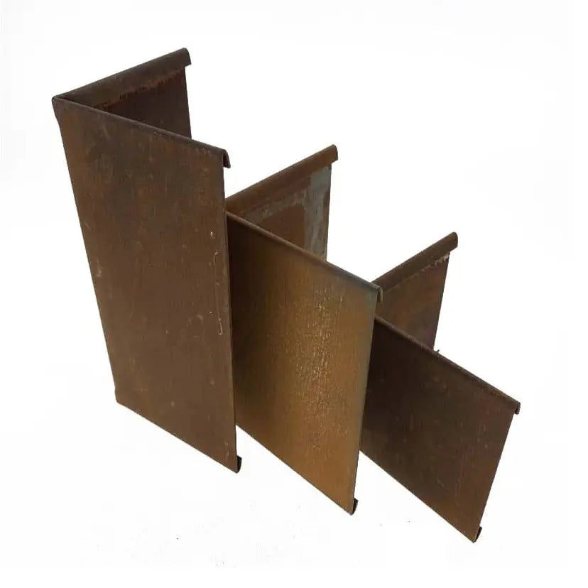 Unión 90º borduras de Acero Corten - Vetonek