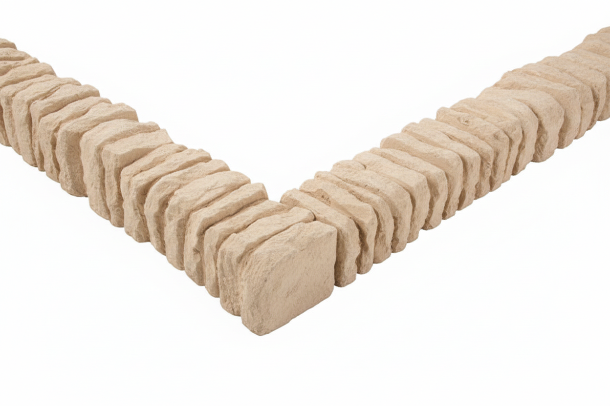 Bordure béton imitation pierre de jardin