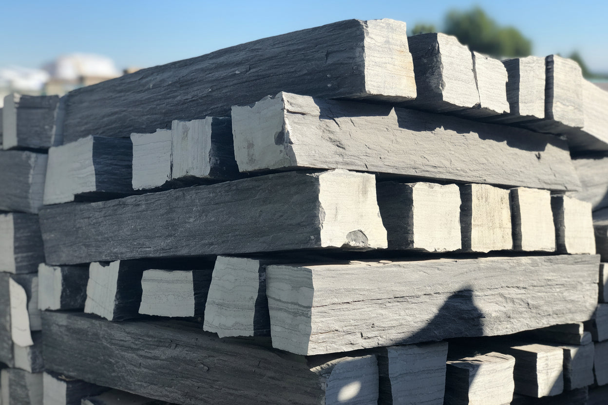 Bordillo de Pizarra rústica Oxido Xisto - Vetonek