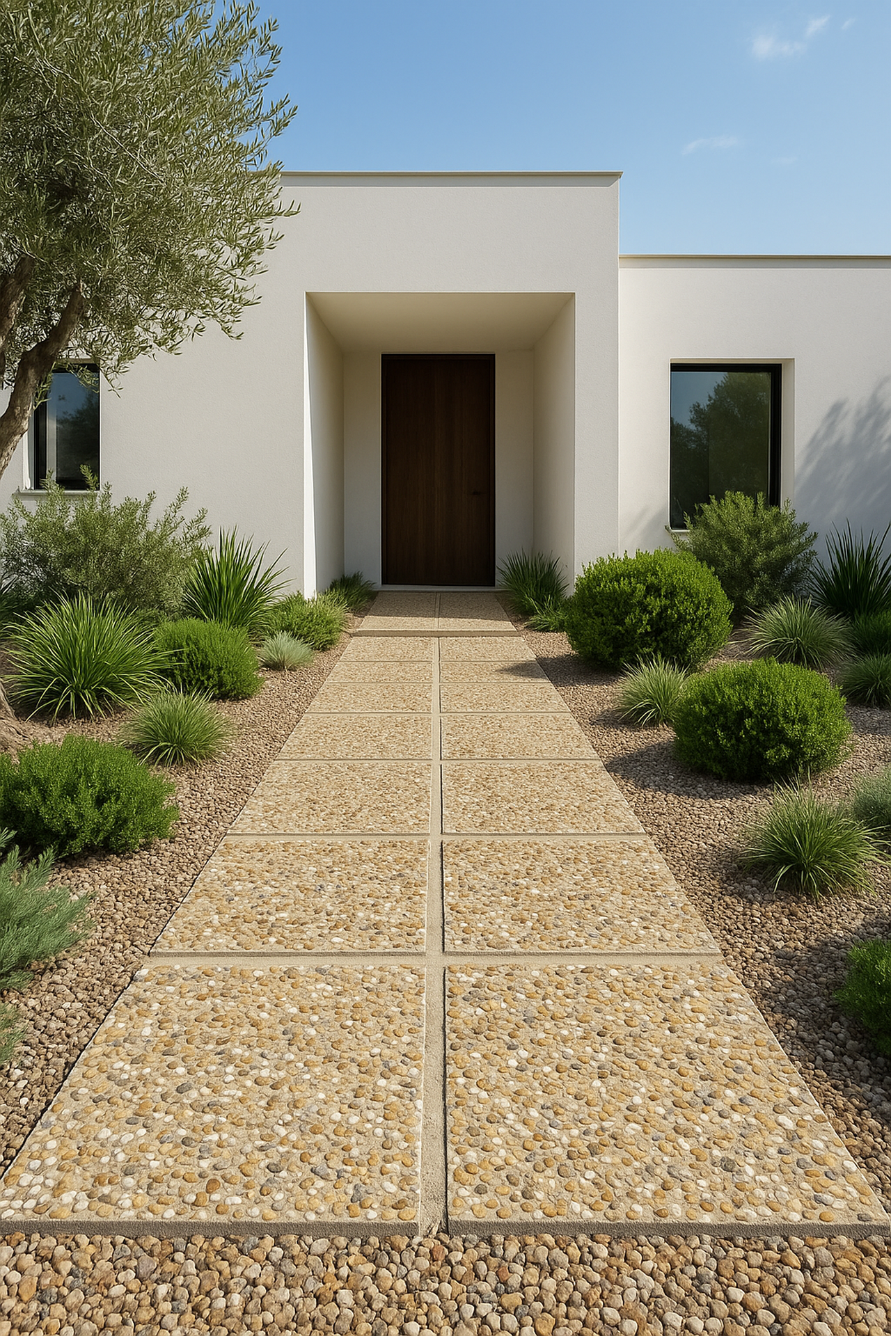 Terrazo de Grava con aristas PiedraViva