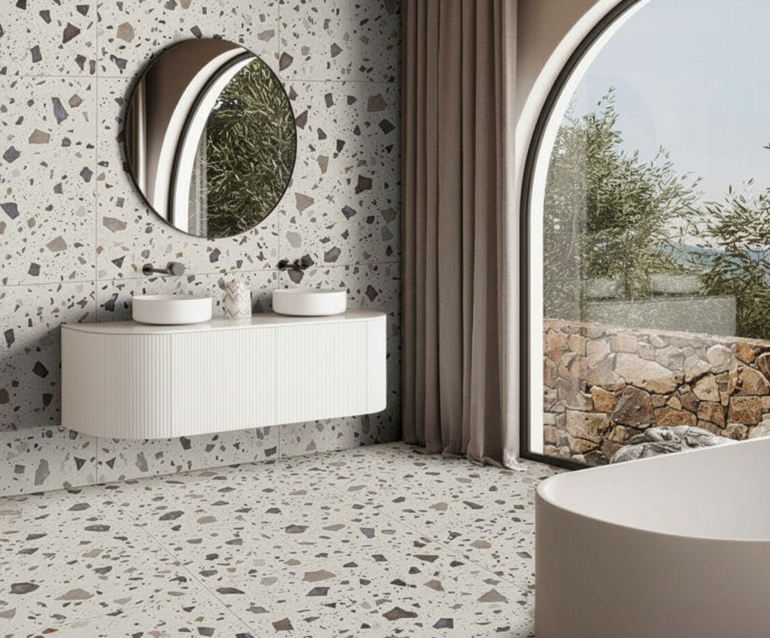 Baldosa Porcelánica Terrazo