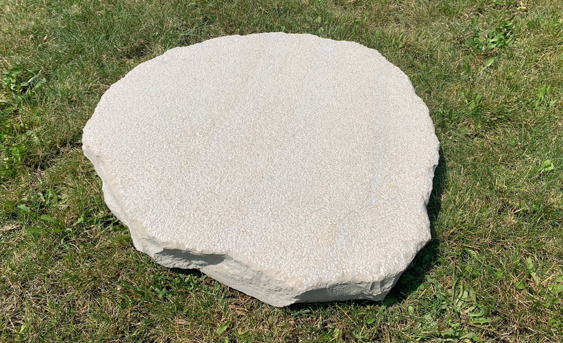 Paso japonés de piedra natural Ovoide