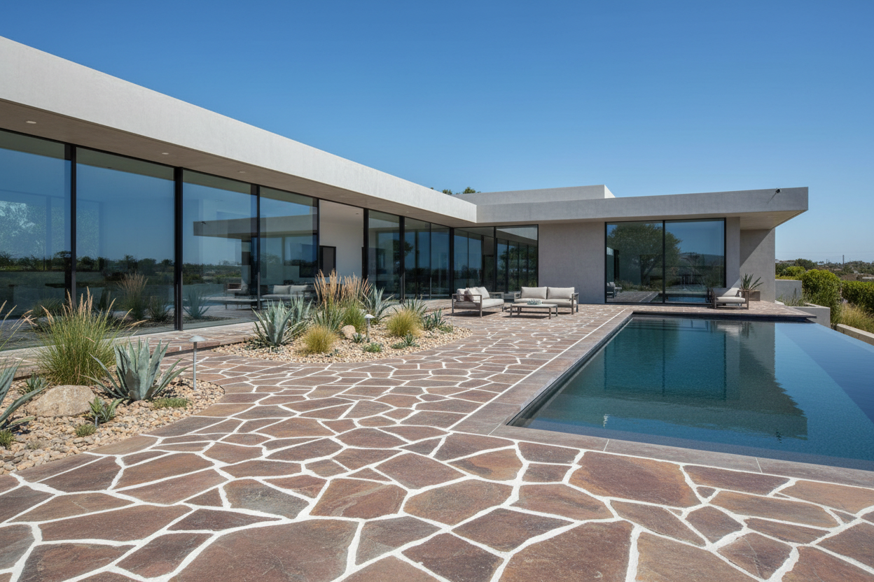 Opus Incertum Rouge Oxyde