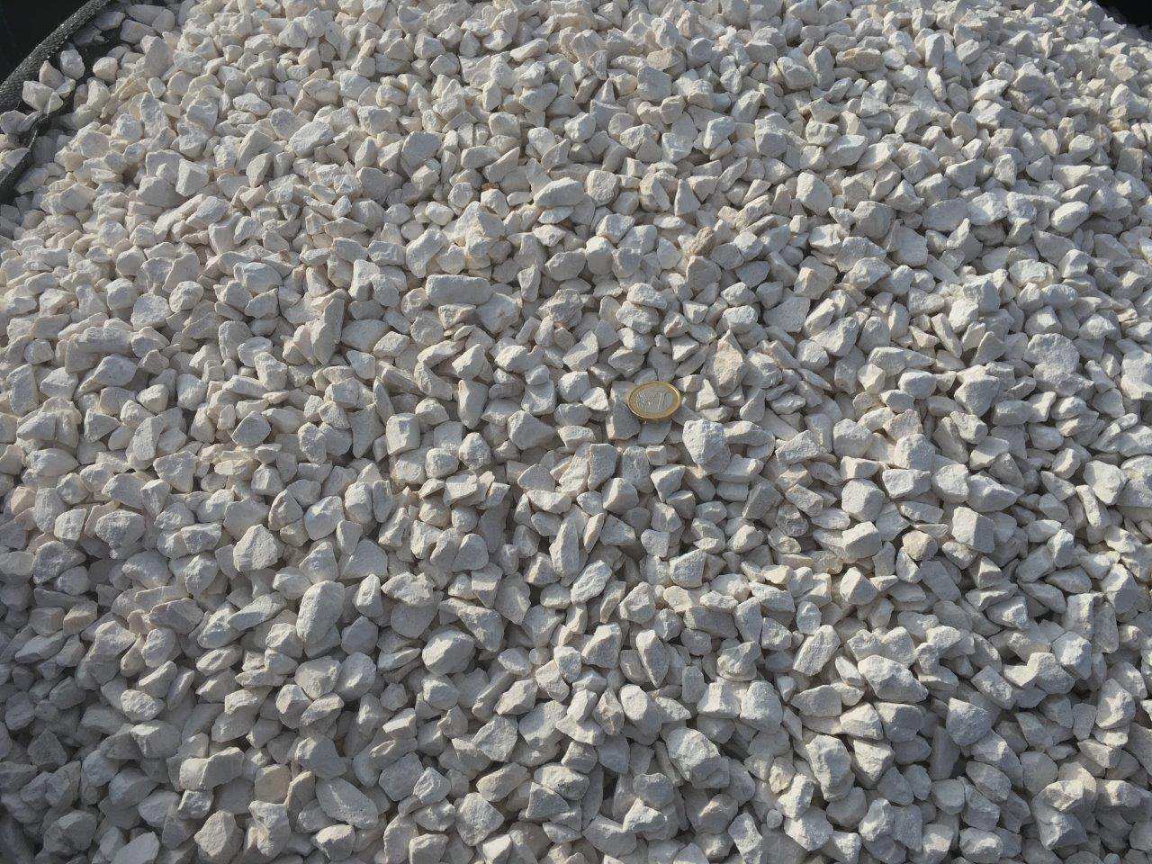 Grava Blanca Crema decorativa