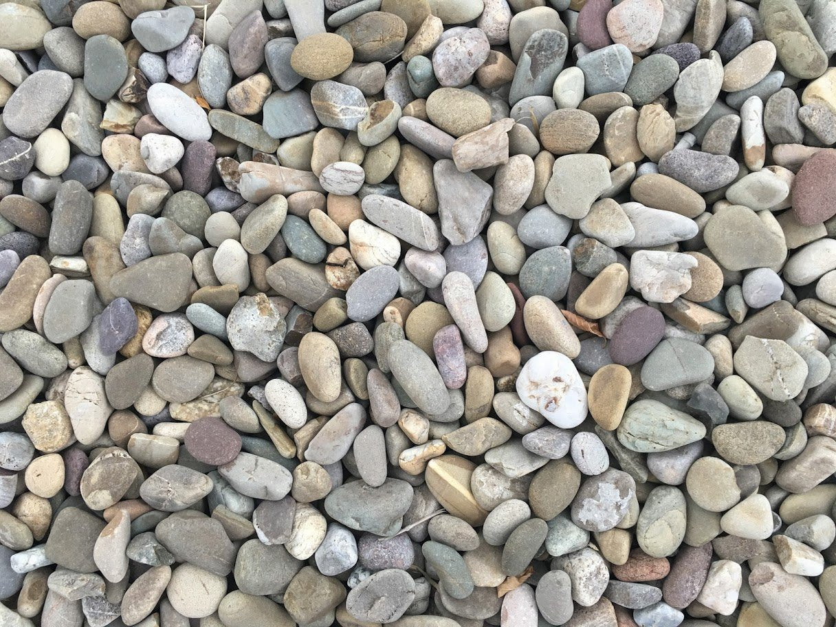 Galet de rivière Gris