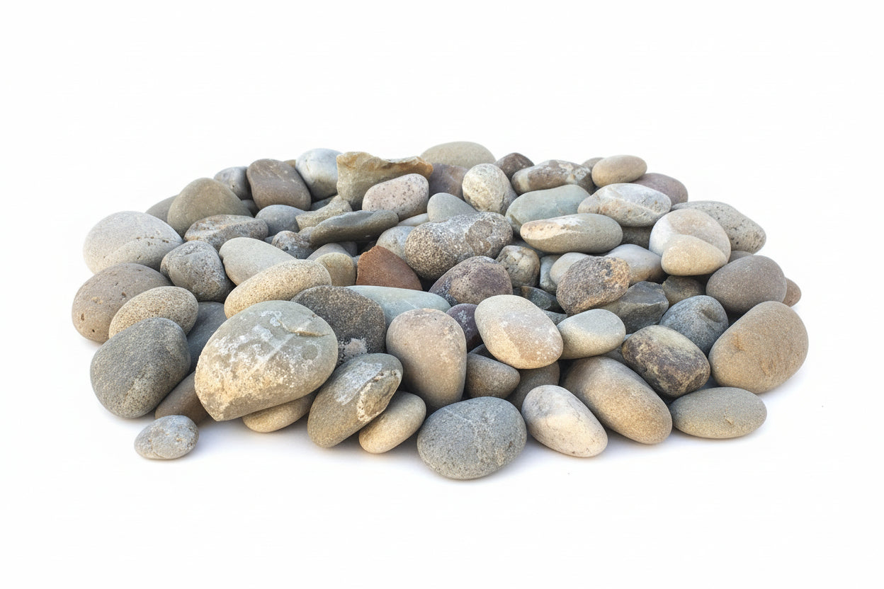 Galet de rivière Gris