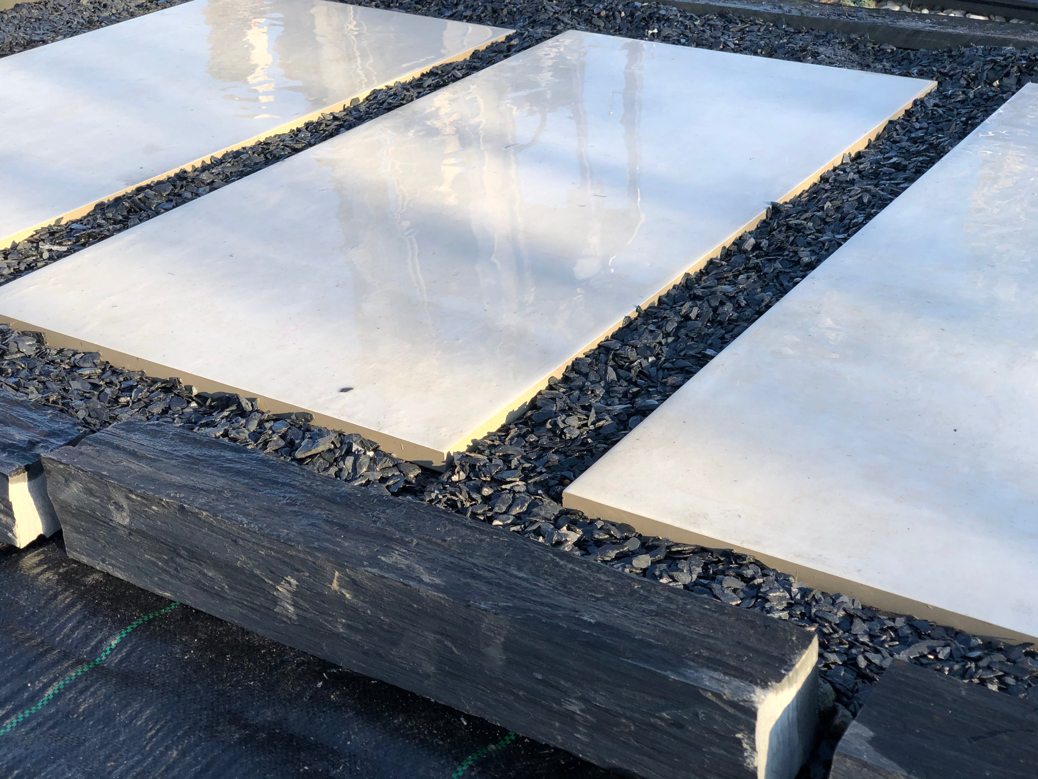 Bordillo de Pizarra rústica Oxido Xisto - Vetonek