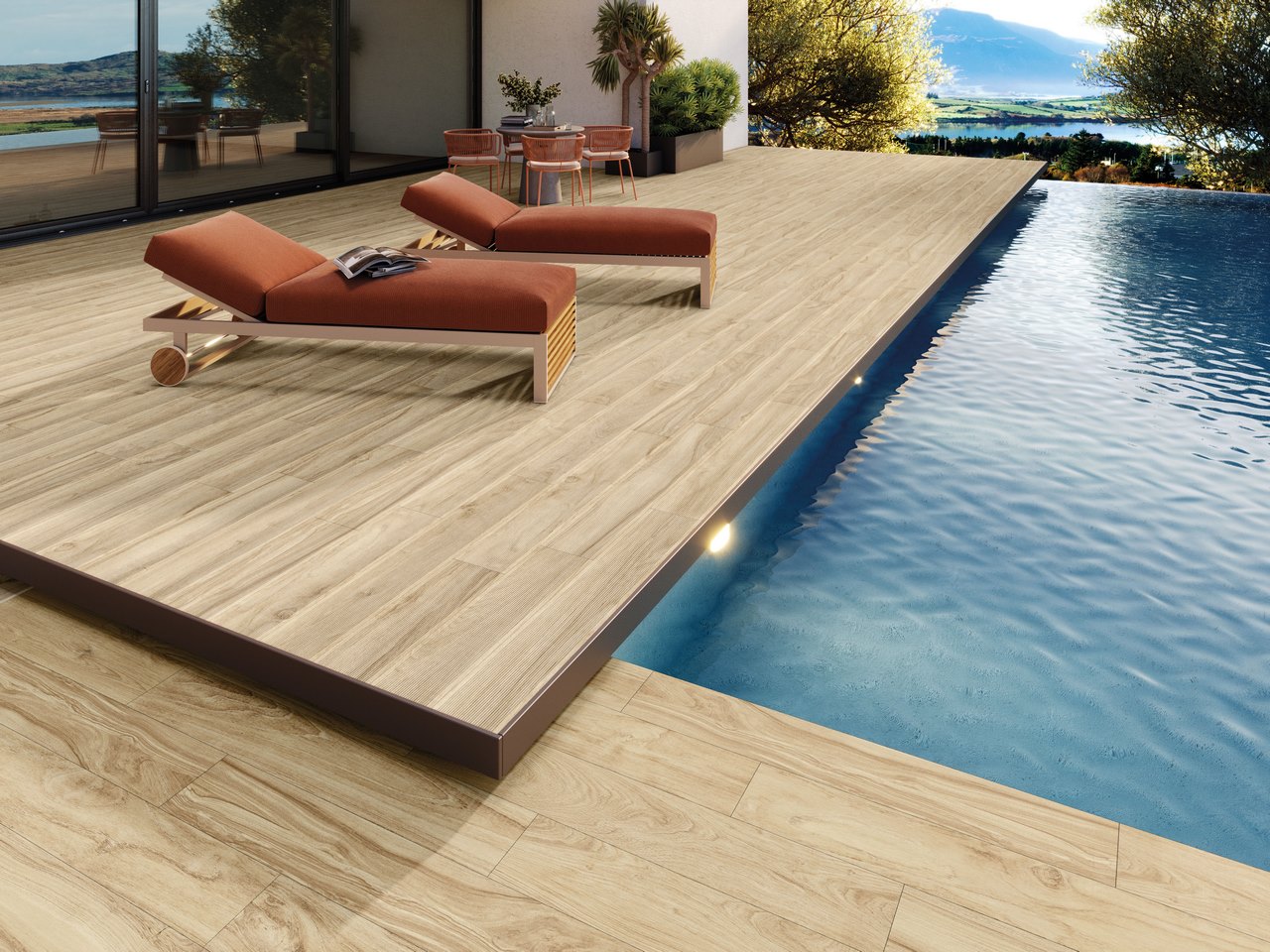 Losa porcelánica para exterior MaderaXL