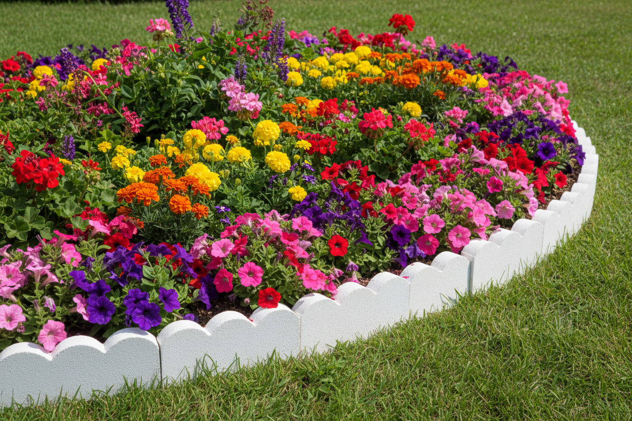 Bordillo de hormigon  Ondas 50x20 cm.