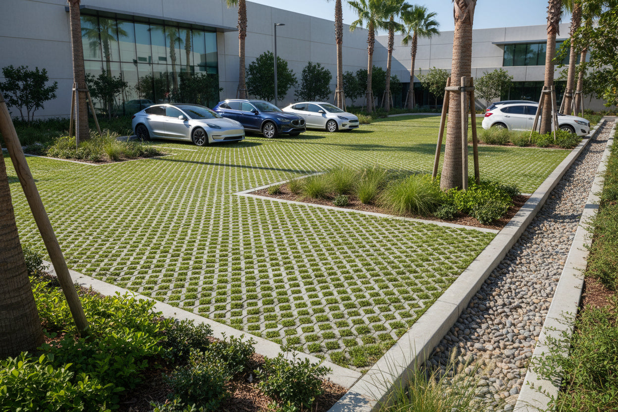 Losa Celosía Césped 60x40 cm.