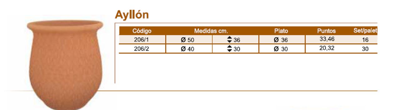 Pot en terre cuite "Ayllón"