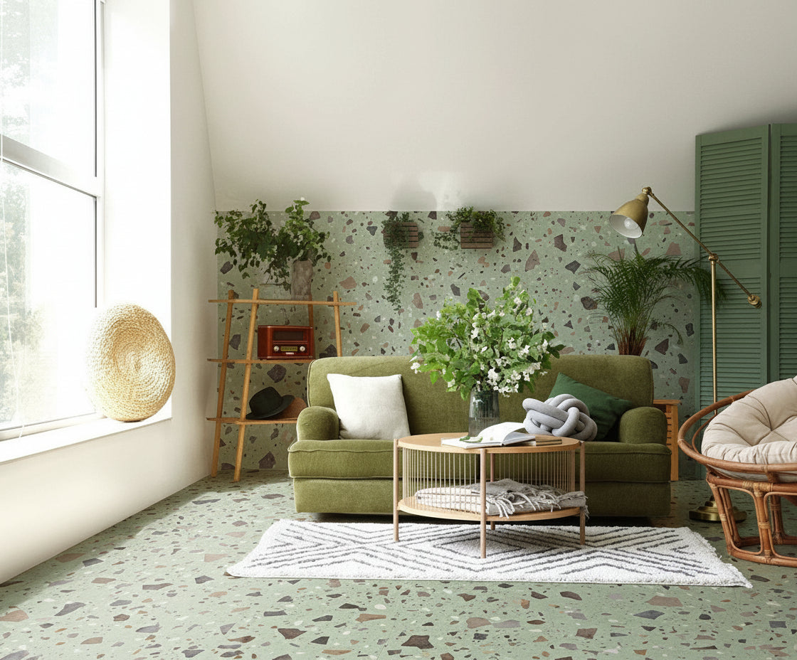 Baldosa Porcelánica Terrazo